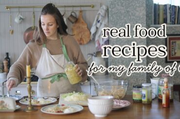 Healthy go-to dinner ideas for busy weeknights | 4 simple real food recipes my family loves!