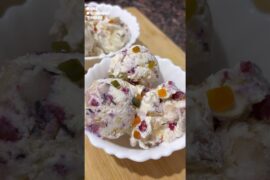 Amritsari Fruit Ice Cream | Easy & Healthy Dessert | Amritsar Street special Recipe #viral #shorts