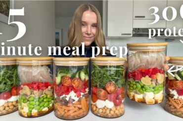 15 minute Lunch Meal Prep: 3 Healthy & Easy Recipes