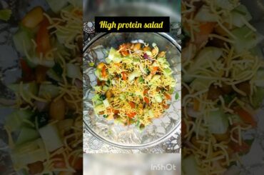 10-Minute High-Protein CHICKPEA & PEANUT SALAD  #youtubeshorts #viralshorts #cookwithbini30