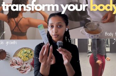 Healthy habits that's transforming my body | Meals to gain muscle, gym routine, & wellness routine |