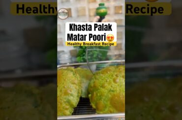5 Minute Healthy Breakfast Idea with Palak Poori Recipe