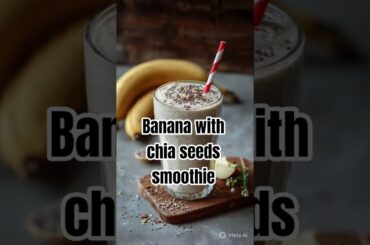 Banana with chia seeds smoothie #naturalremedies #healthyrecipes #natural #NaturalRemedy #short