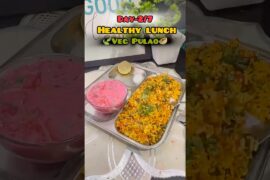 Day 2/7 Healthy Lunch Challenge | Veg Pulao with Raita | Easy Indian Lunch Recipe