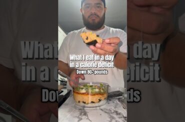 What I eat in a day calorie deficit down over 80 pounds #whatieatinaday #caloriedeficit #weightloss