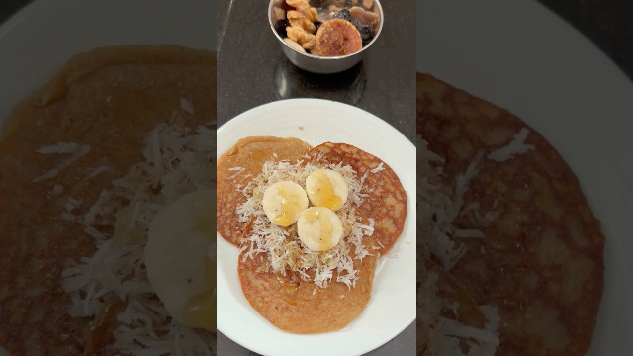 WEIGHT LOSS BREAKFAST IDEA | OATS BANANA COCONUT PANCAKES | EASY HEALTHY RECIPE "WEIGHT LOSS BREAKFAST IDEA | OATS BANANA COCONUT PANCAKES | EASY HEALTHY RECIPE"
