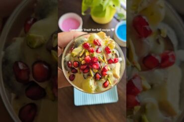 Creamy Holi Dessert Without Cream | Healthy Sugar-Free Fruit Cream Recipe