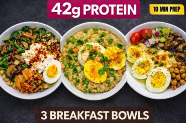 3 Healthy Breakfast Bowls for Weight Loss | Quick and Easy