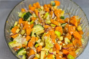 Healthy salad recipe #2 @nishaijubakes#roasted sweetpotatosalad#saladrecipe #sweetpotato #healthy