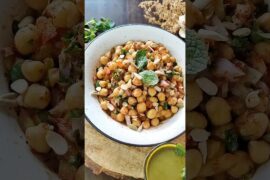 Chickpea Salad / Chana Chaat Recipe | High Protein Weight Loss Snack #shorts #healthy