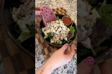 Raspberry chicken salad, no grill or smoker required #shorts #youtubeshorts #salad #chicken #healthy