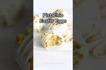 Pistachio Easter Eggs (Easy, Healthy Snack Ideas) #eastereggs #pistachiochocolate