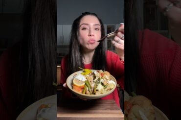 Sheet pan Mediterranean salmon!! #healthyfood #healthyrecipes #food