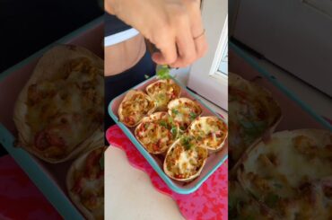 Chicken taco cups #shorts #healthyrecipes #cookingvideo #recipes