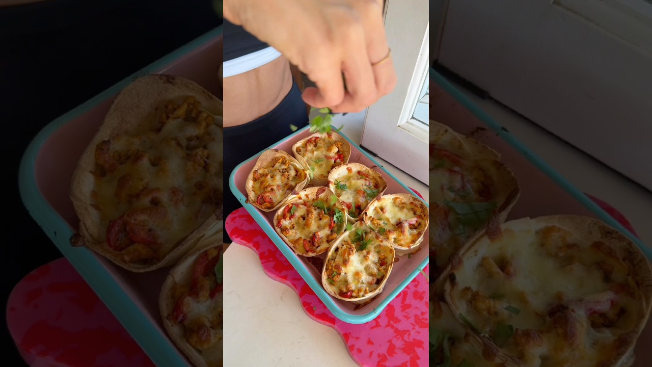 Chicken taco cups #shorts #healthyrecipes #cookingvideo #recipes Chicken taco cups #shorts #healthyrecipes #cookingvideo #recipes
