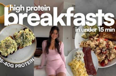 SAVORY HIGH PROTEIN BREAKFASTS UNDER 15 MIN | 3 easy hormone balancing breakfast ideas