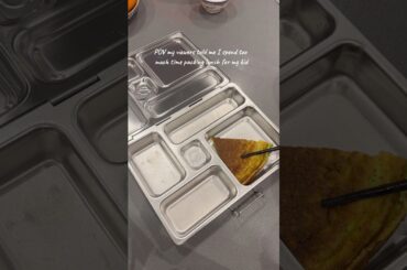 Lazy lunch but make it a little healthy #schoollunch #lunchbox #bentobox #cooking #easylunch