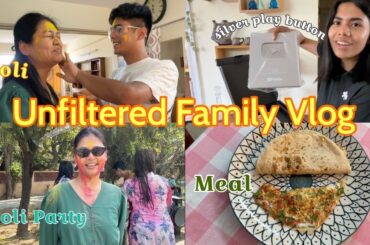 Holi Celebration | Got My Sliver Play Button | Healthy Meals