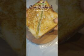 Healthy Corn Veg Sandwich | No Mayo No Cheese Sandwich Recipe #shorts #crispysandwich #opensandwich