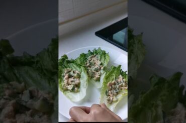 Super Easy Healthy Dinner Ideas Tuna wrap Lettuce #dietfood #healthy #easy #shorts #viral #tunasalad