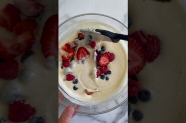Baked Yogurt #highprotein #healthyrecipe #greekyogurt #highproteinbreakfast #healthybreakfast