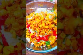 The Lazy Healthy Salad That Actually Tastes Amazing | Sweet corn +Feta | #salad #healthy #food
