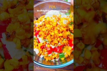 The Lazy Healthy Salad That Actually Tastes Amazing | Sweet corn +Feta | #salad #healthy #food