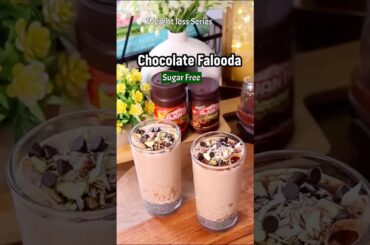 Sugar Free Chocolate Falooda | Healthy Weight Loss Dessert | Recipes by Ajanta
