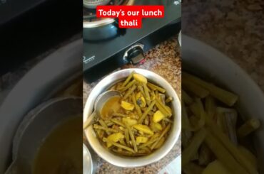 today's our lunch thali || #lunchthali #lunchtime #lunchideas #lunchbox #shorts  #90shindisongs
