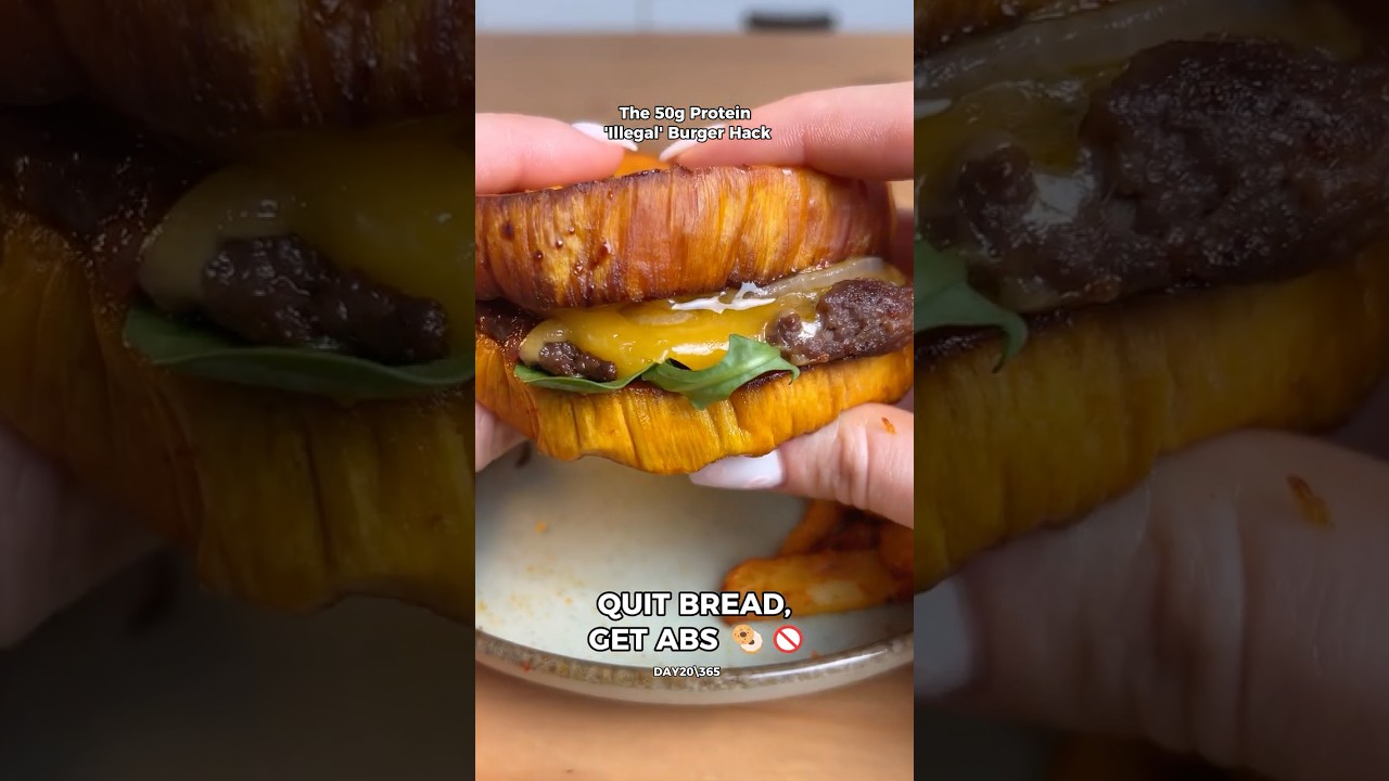 The 50g Protein ‘Illegal’ Burger Hack | Day 20/365 The 50g Protein 'Illegal' Burger Hack | Day 20/365
