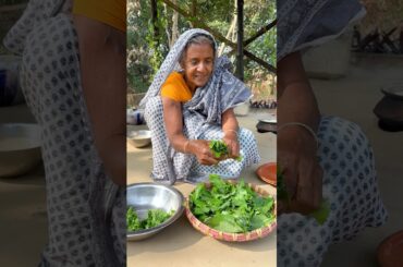 Clay Pot Rice with Mustard Leaves Paste #shorts #cooking #recipe