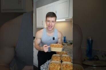 Honey Chipotle Chicken Pasta High Protein Meal Prep Recipe Caption #shorts