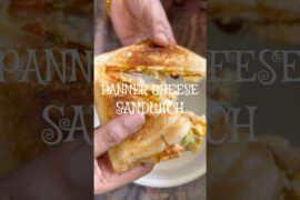 Panner Cheese Sandwich-High Protein #food #shorts #ytshorts #yummy #sandwich #diet #panner #snacks