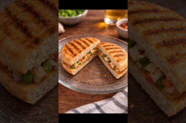 Fatafat Chicken Sandwich Recipe for breakfast or evening snacks. Healthy and tasty recipe