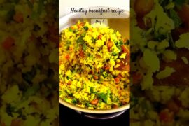 Day 1of healthy breakfast recipes#poha #food #trending #viral #shorts #foodie #breakfast #healthy