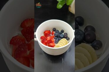 Healthy overnight oats chia seeds breakfast recipe #shorts