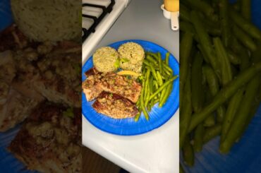 Air fryer Salmon Dinner