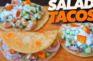 Fresh & Healthy Salad Tacos | Quick Homemade Street-Style Tacos