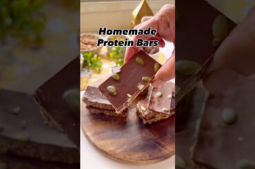 No Bake Homemade Protein Bars | Healthy Oats Peanut Butter Snack | High Protein Snack