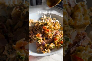 HEALTHY MEALS IN 15 MINUTES - Anda bhurji, full video on my channel #shorts #15minutemeals