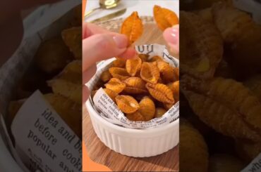 Crispy Air Fryer Pasta Chips | The Ultimate Viral Snack! #PastaChips #AirFryerRecipes #ViralSnack