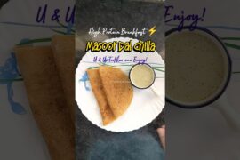 Masoor Dal Chilla Recipe | High Protein Breakfast #shorts #food #cooking
