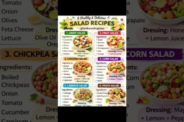 6 healthy salad recipe @cookingwithveena3499 #shorts #shortvideo #food #motivation #gk #love