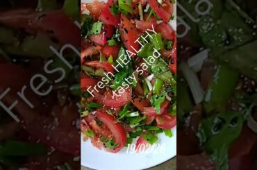 tasty fresh healthy salad #tomato #food #foodlover #salad #highlights  #reper