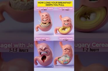 Why You're Hungry 1 Hour After Breakfast (Best vs Worst Breakfast Foods)  #foodasmedicine