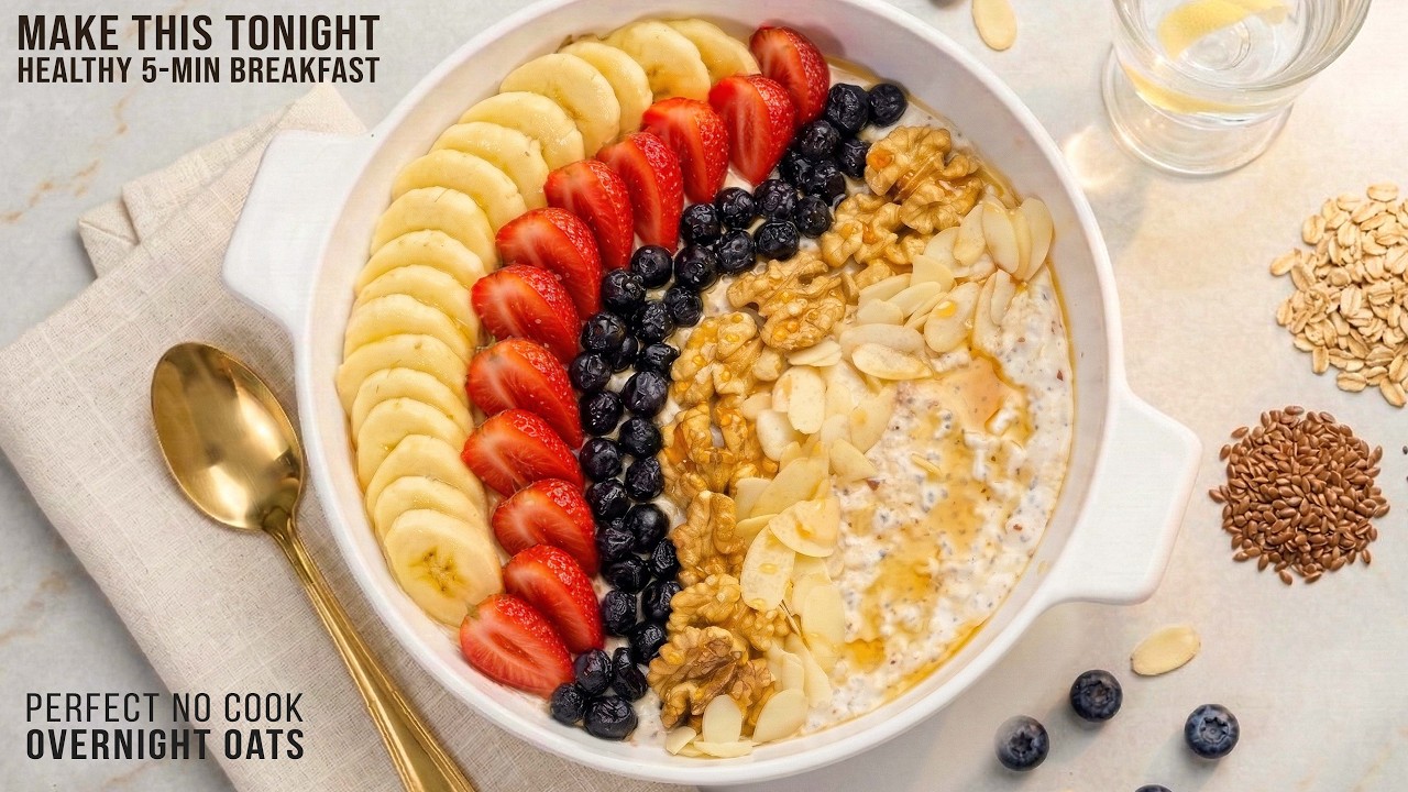 OVERNIGHT OATS | Easy & Healthy Breakfast | NO COOK OVERNIGHT OATS | Easy & Healthy Breakfast | NO COOK