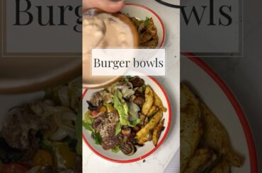 How to make the best and easiest burger bowl! #protein #easydinner #easyrecipe #recipe #food #health