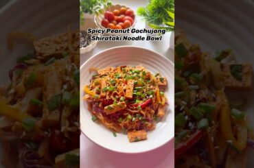 Low Calorie Noodles Recipe | Spicy Peanut Butter Shirataki Noodles | Healthy Dinner #shortsyoutube