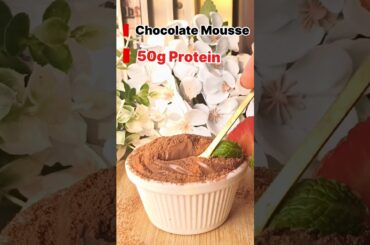 Dessert with 50g Protein #shortsfeed #trending #chocolate #healthy  #mousse #highprotein #lowcalorie