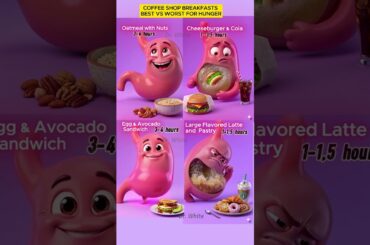 Why You're Hungry 1 Hour After Breakfast | Best vs Worst Coffee Shop  #foodasmedicineBest